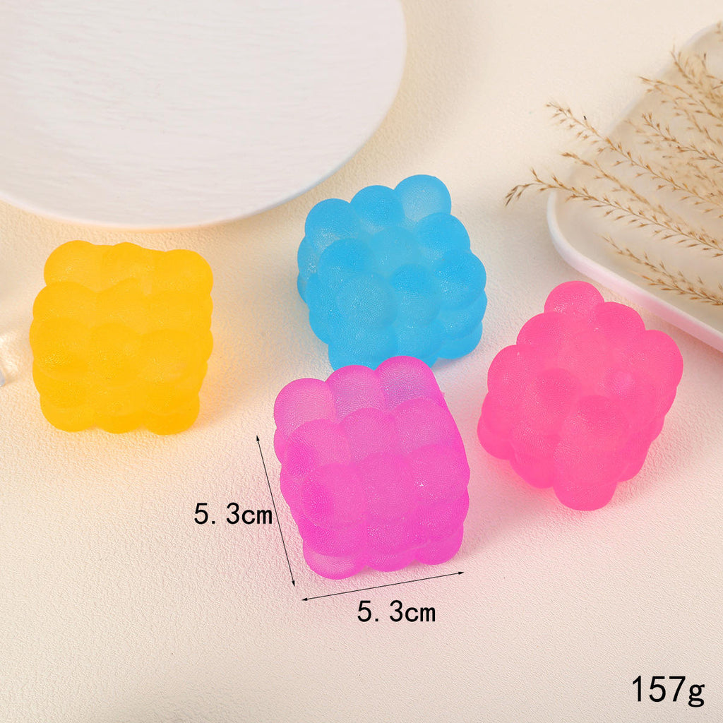 Kawaii Flower Cube Fidget Ball, Slow Rising Textured Squeeze Toy, Calming Sensory Gift for All Ages