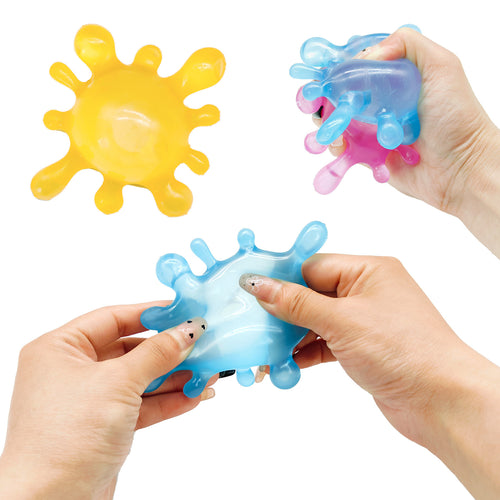 Colorful Splash Ball Squishy Set, Squeeze Stress Balls, Fidget Sensory Toys for Kids Birthday Gift