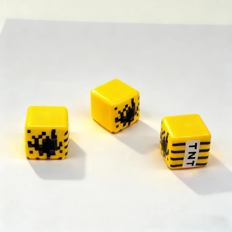 TNT Block Squishy Stress Toy, Soft Cube Squeeze Fidget Toy for ADHD, Gamer Gift for Office, Classroom & Travel