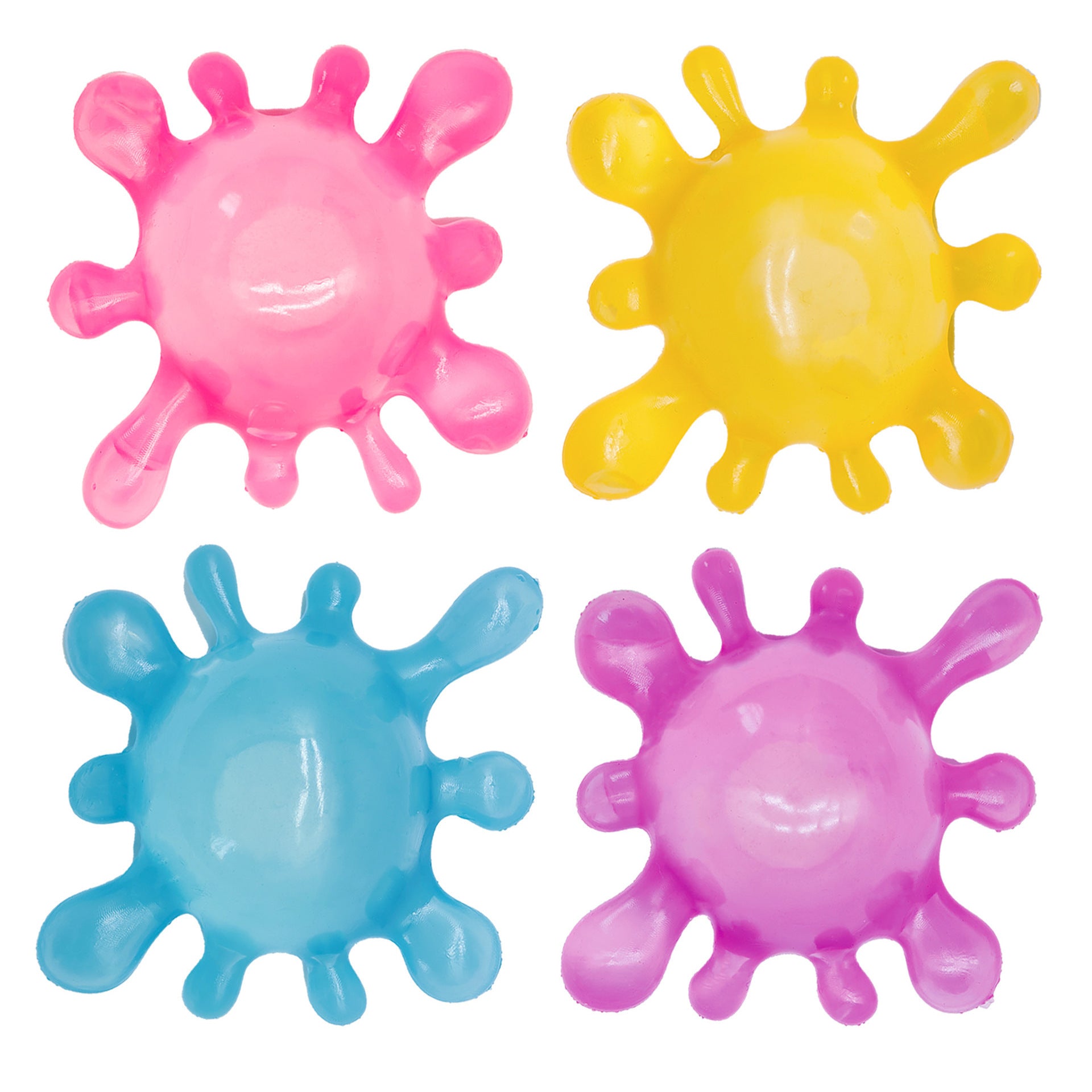 Colorful Splash Ball Squishy Set, Squeeze Stress Balls, Fidget Sensory Toys for Kids Birthday Gift