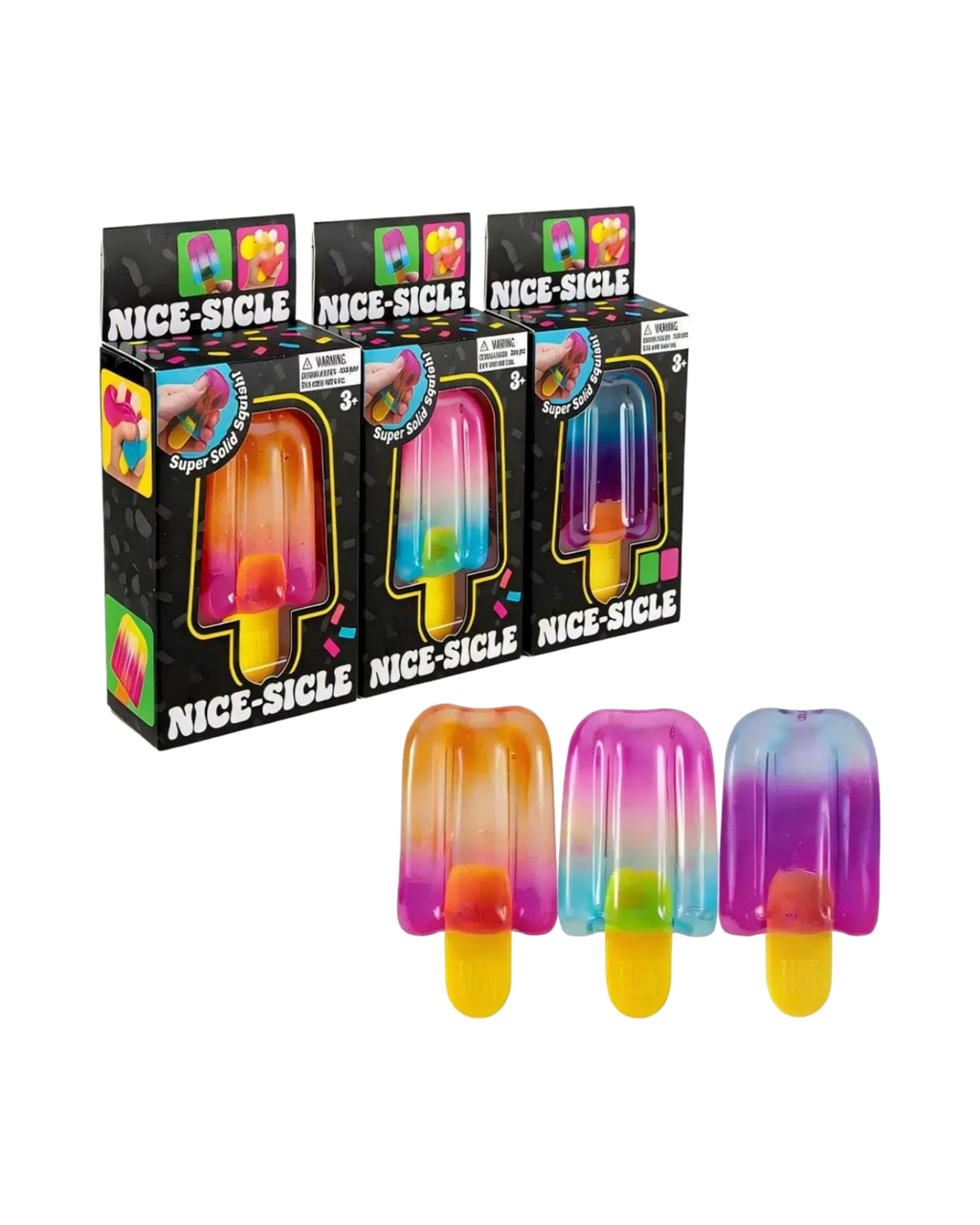 Rainbow Squish Ice Block Plush Toy